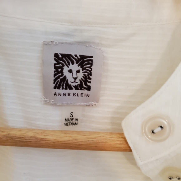 Anne Klein White semi-sheer blouse - Picture 2 of 5